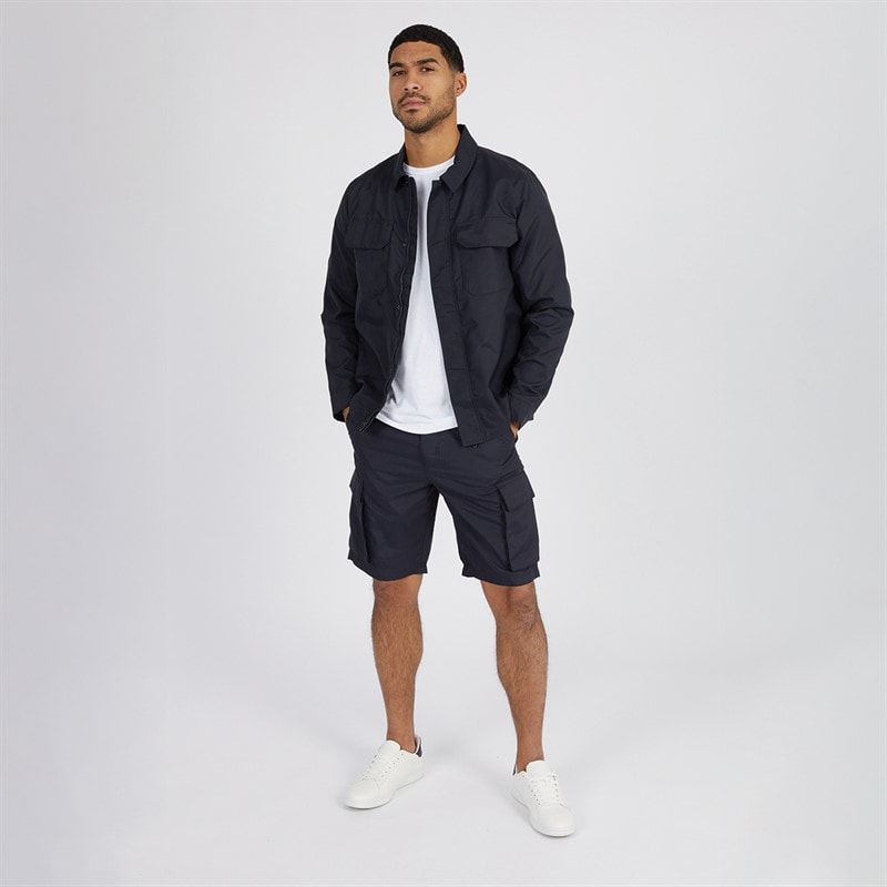 French Connection Mens Tech Overshirt Marine - Image 3