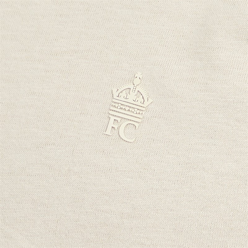 French Connection Mens Trophy Polo Shirt Stone - Image 3