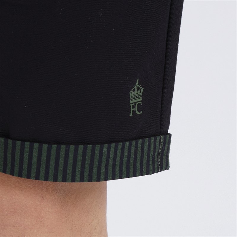 French Connection Boys Edenfield Shirt And Shorts Co-Ord Set Olive/Black - Image 5