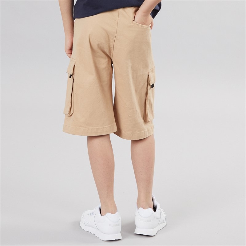 French Connection Boys Vault Cargo Shorts Sand/Black - Image 2