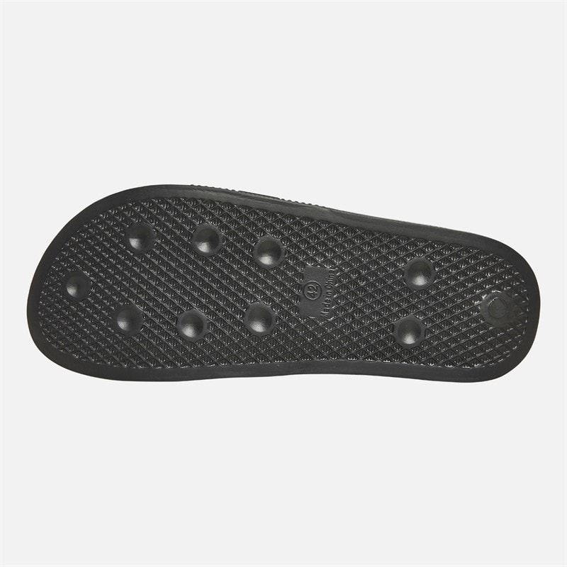 French Connection Mens Strap Sliders Black - Image 3