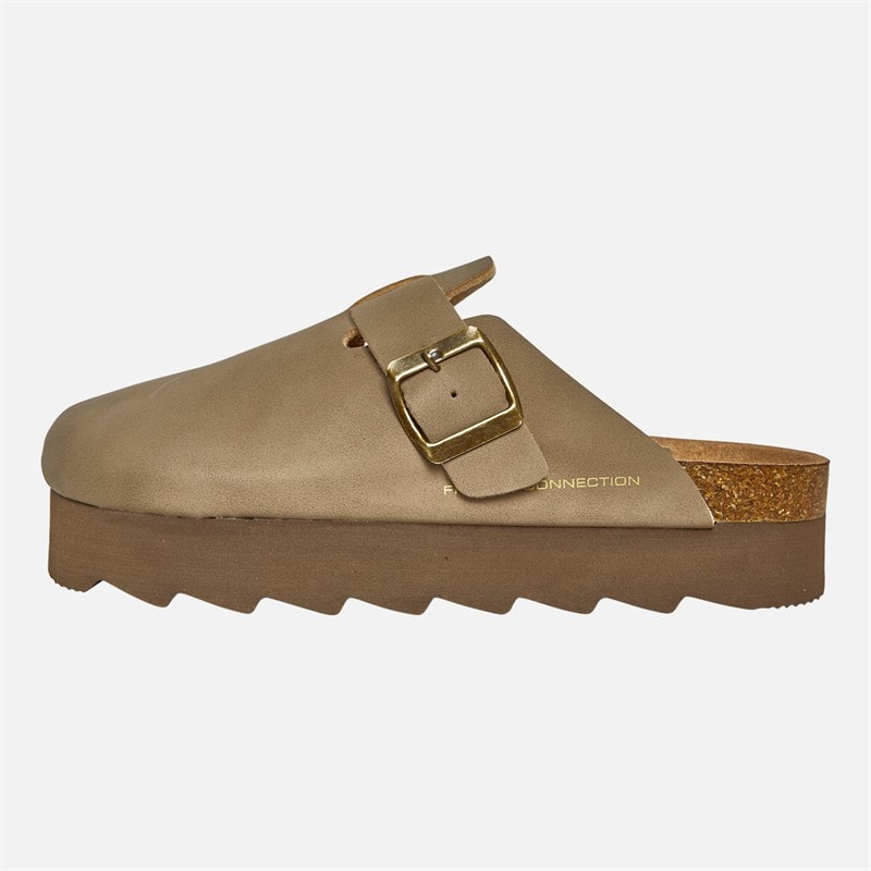 French Connection Womens Chunky Clog Sandals Sand - Image 2