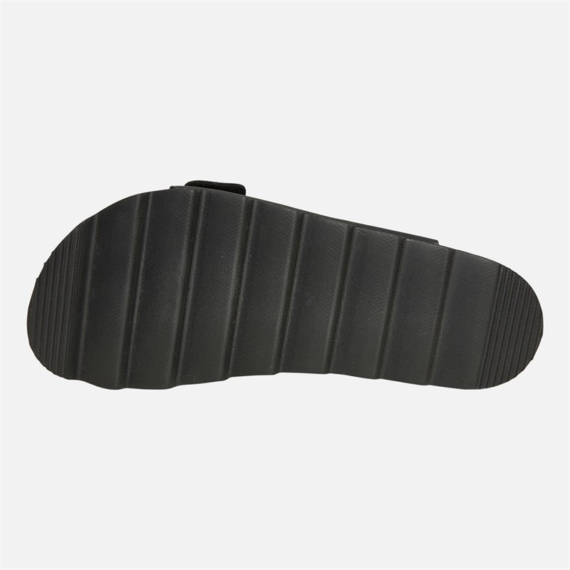 French Connection Womens Chunky Double Buckle Sandals Black - Image 3