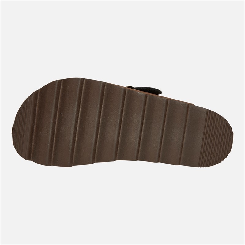 French Connection Womens Chunky Clog Sandals Brown - Image 3