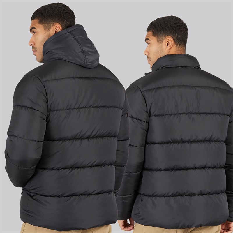 French Connection Mens Row Mid Fleece Jacket Black - Image 2