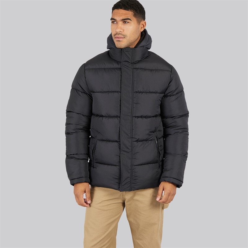 French Connection Mens Row Mid Fleece Jacket Black - Image 3