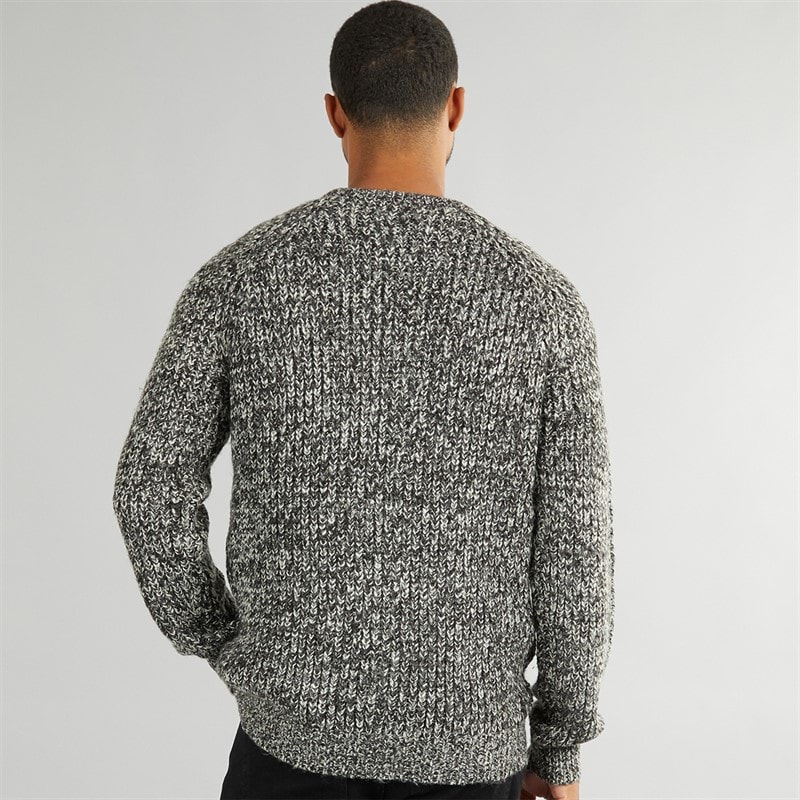 French Connection Mens Space Triple Twist Jumper Black/Barley - Image 2