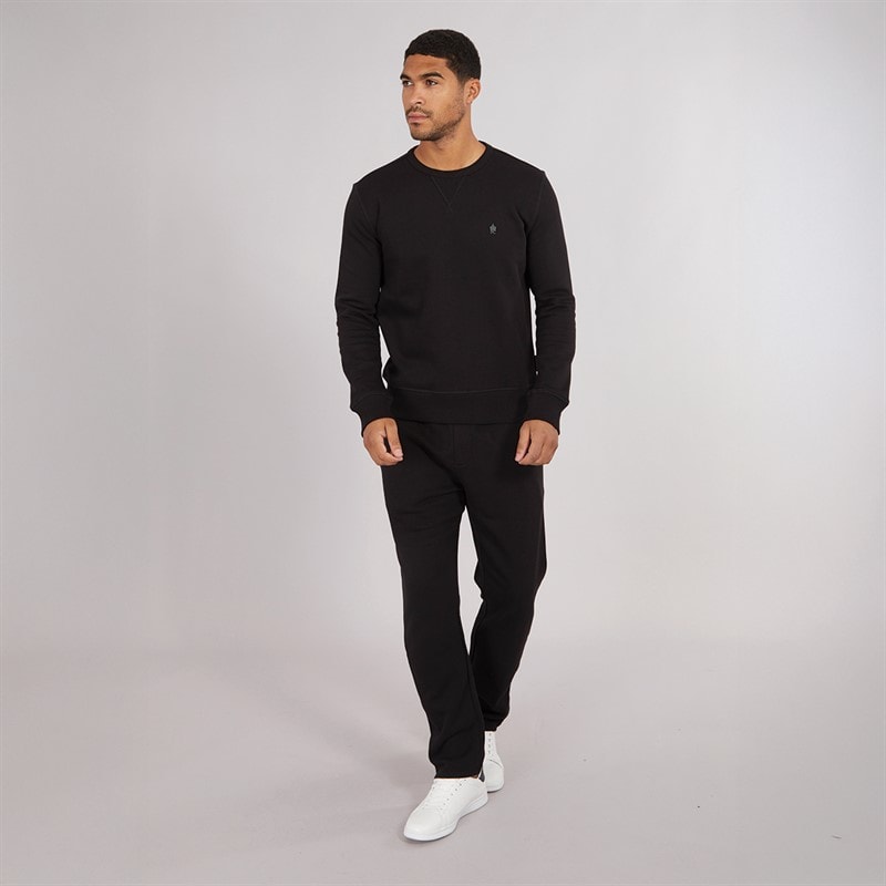 French Connection Mens Crew Open Tracksuit Black - Image 4