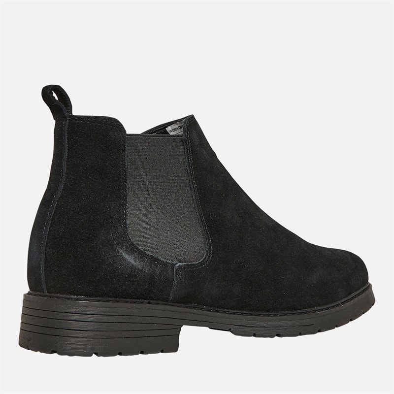 French Connection Mens FC Suede Cleated Chelsea Boots Black Suede - Image 5