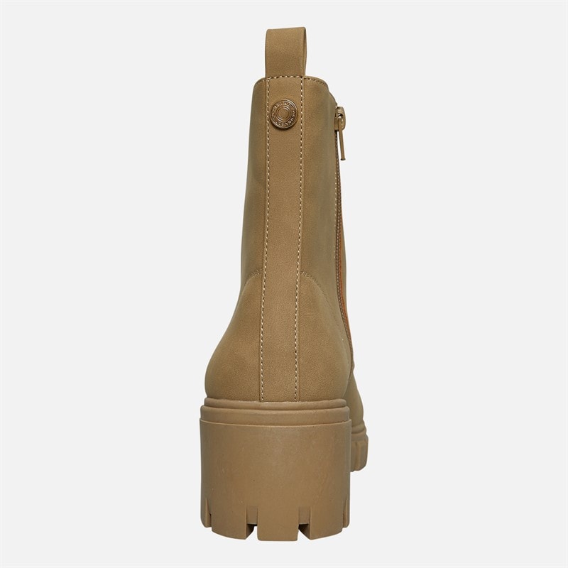 French Connection Womens Chunky Lace Boots Stone - Image 4