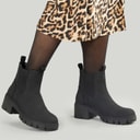 French Connection Womens Chunky Chelsea Boots Black