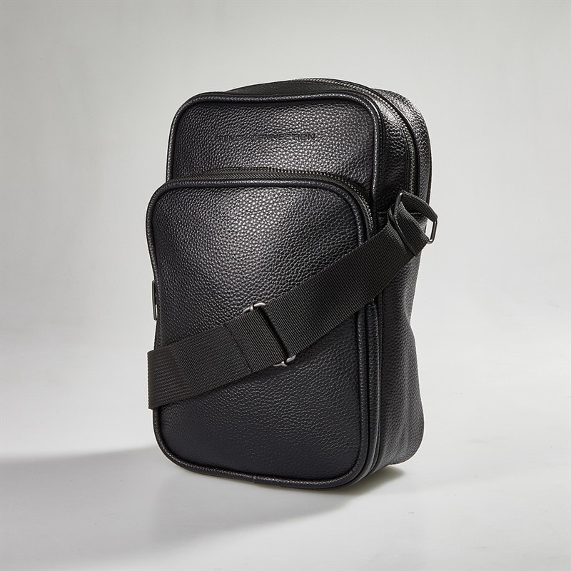 French Connection Mens FC Classic Flight Bag Black - Image 1