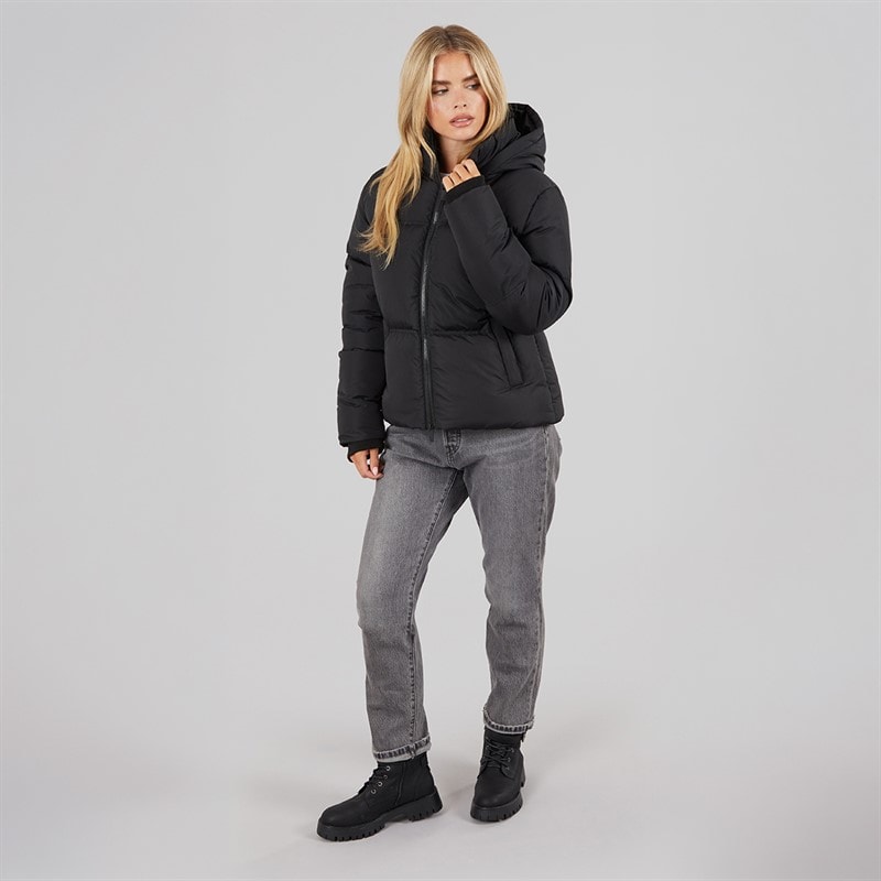 French Connection Womens Row Short Puffer Coat Black - Image 3