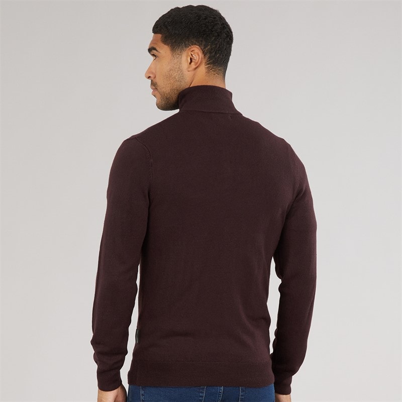 French Connection Mens Cash Half Zip Jumper Chateaux - Image 2