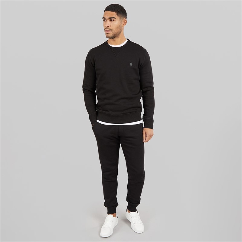 French Connection Mens FC Joggers Black - Image 3
