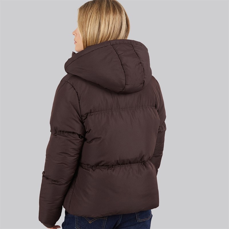 French Connection Womens Row Short Puffer Coat Chocolate - Image 2