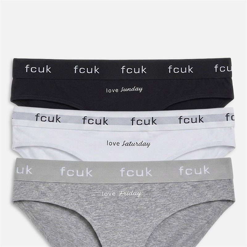 French Connection Womens Seven Pack Briefs Fcuk2 - Image 3