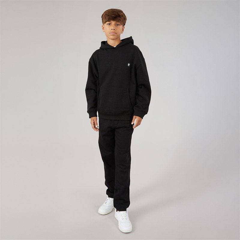 French Connection Boys FC Overhead Tracksuit Black/White - Image 4