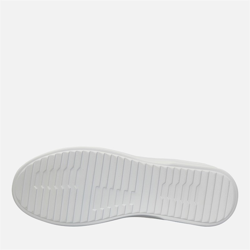 French Connection Mens Hybrid Court Trainers White/Black - Image 2