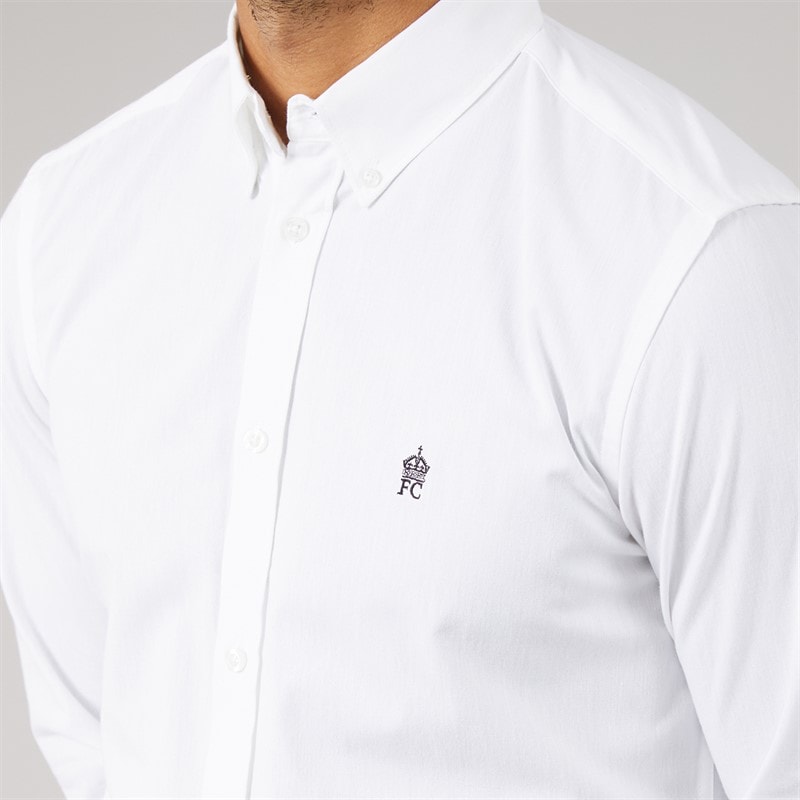 French Connection Mens Two Pack Oxford Shirts White/Marine - Image 5