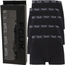 French Connection Mens FCUK Five Pack Boxers FCUK 2 Black