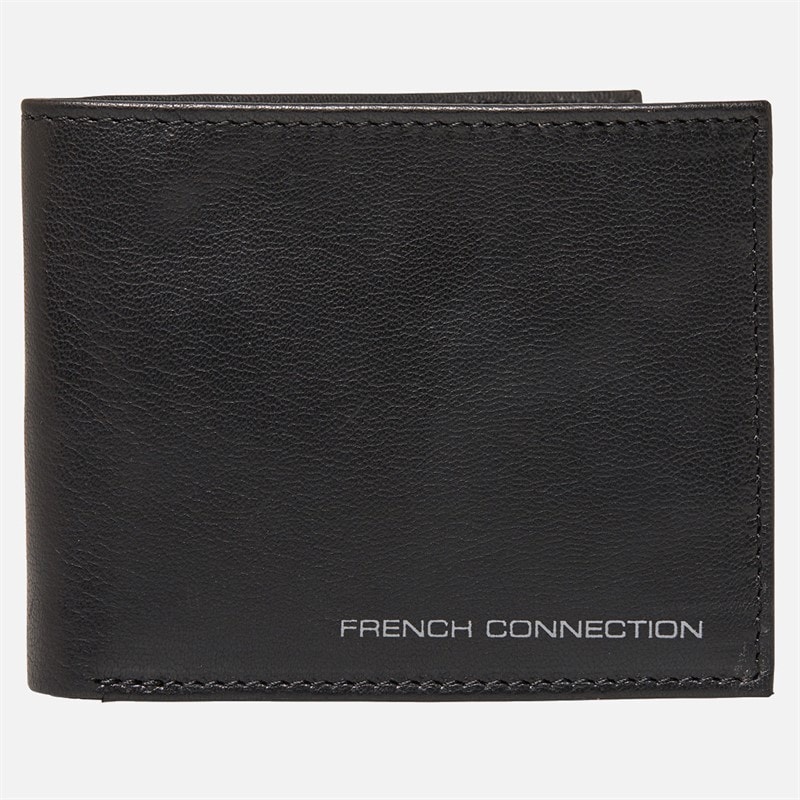 French Connection Mens French Con Gunmetal Wallet Black/Gunmetal - Image 1