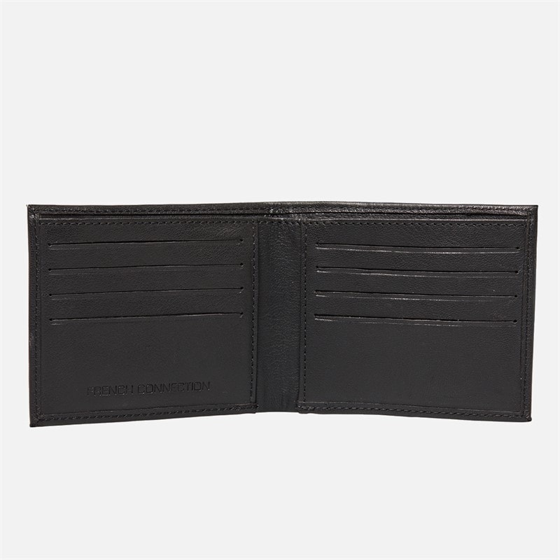 French Connection Mens French Con Gunmetal Wallet Black/Gunmetal - Image 2