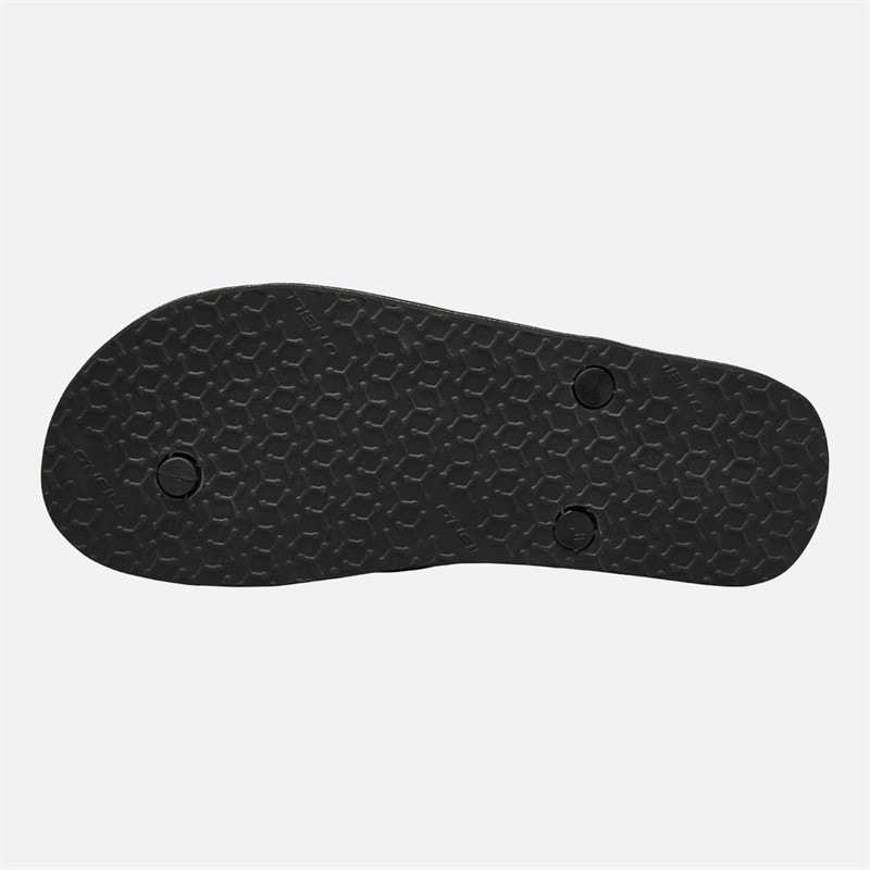 O'Neill Mens Profile Logo Flip Flops Black - Image 3
