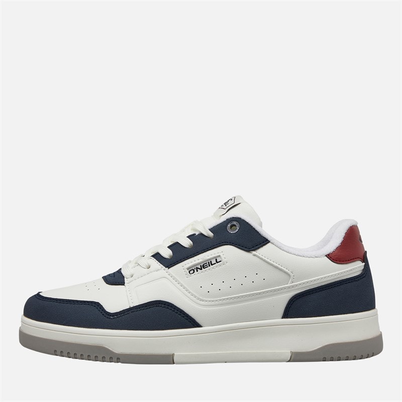 O'Neill Mens Sheldon Trainers Bright White/Dress Blues Bright White/ Dress Blues - Image 1
