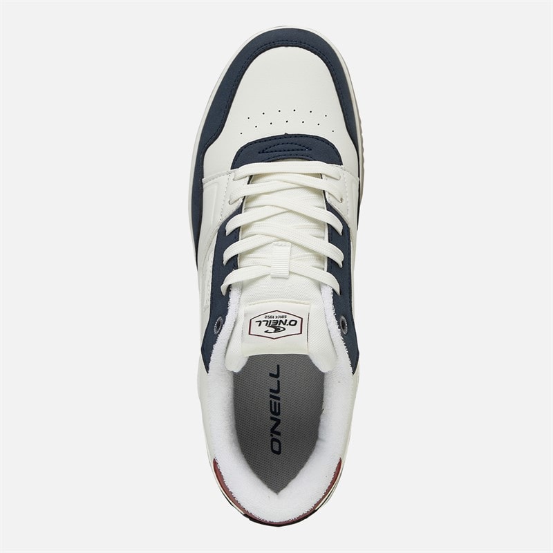 O'Neill Mens Sheldon Trainers Bright White/Dress Blues Bright White/ Dress Blues - Image 4