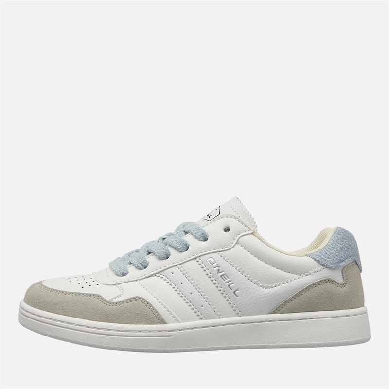 O'Neill Womens Ione Trainers Bright White/Nimbus Cloud Bright White/ Nimbus Cloud - Image 2