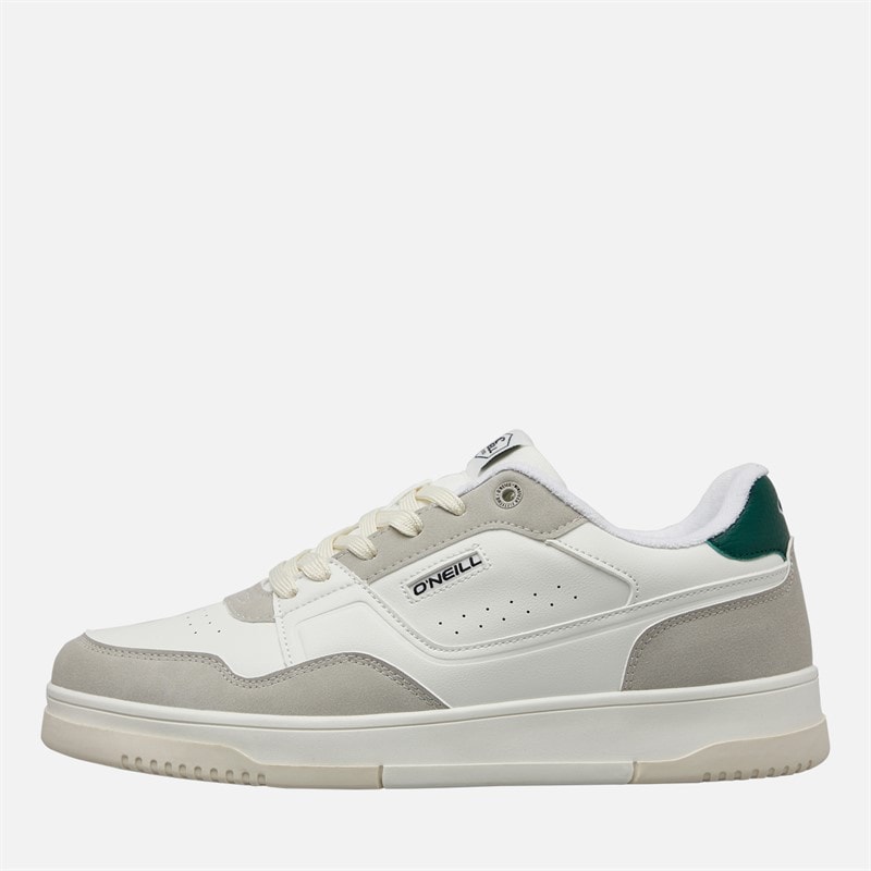 O'Neill Mens Sheldon Trainers Bright White/Nimbus Cloud Bright White/ Nimbus Cloud - Image 1