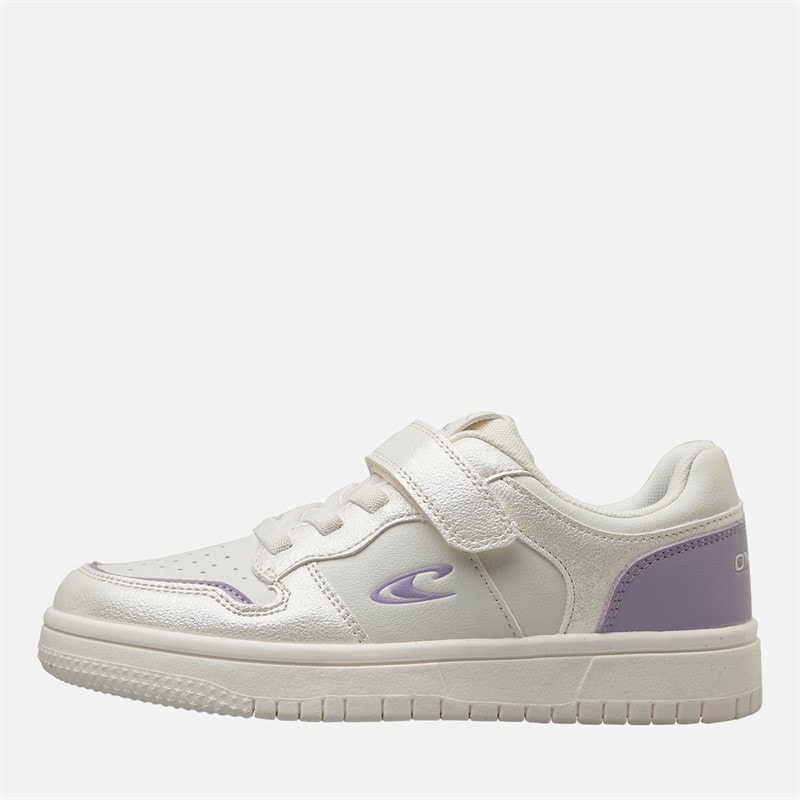 O'Neill Girls Delilah Trainers Off White/Light Silver Off White/ Light Silver - Image 1