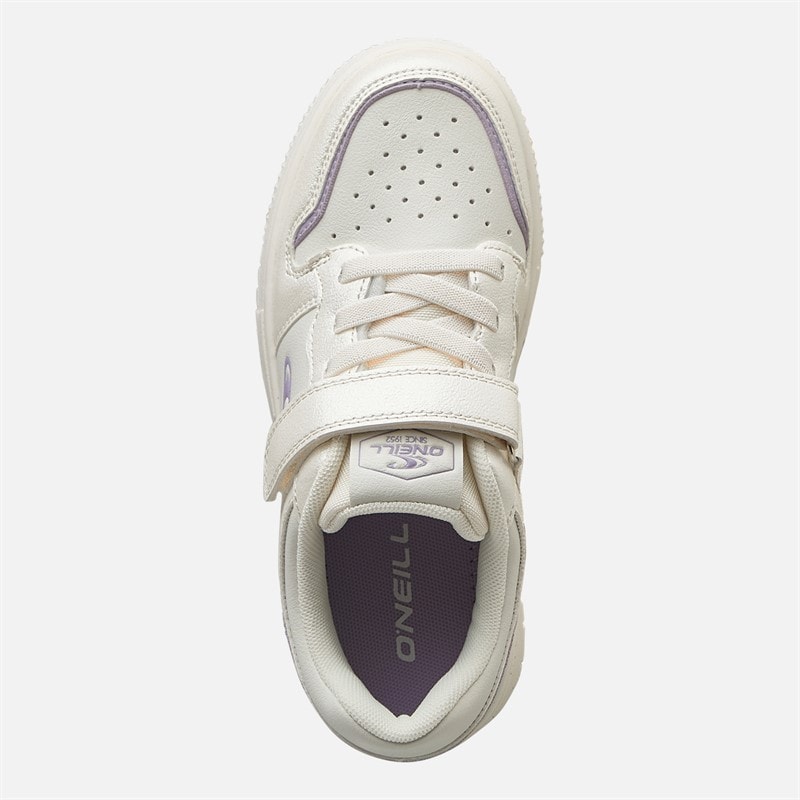 O'Neill Girls Delilah Trainers Off White/Light Silver Off White/ Light Silver - Image 4