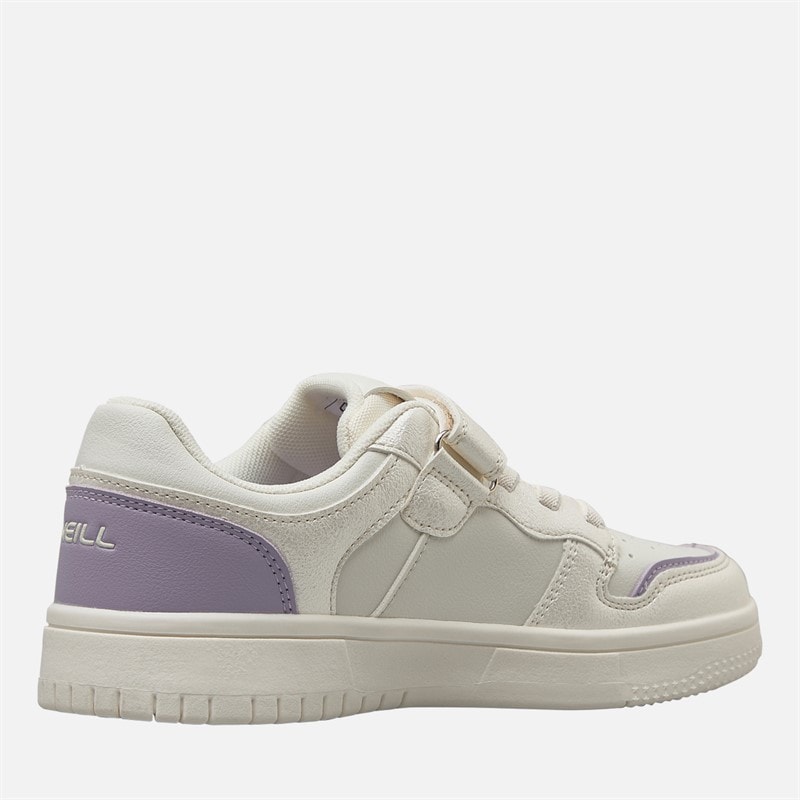 O'Neill Girls Delilah Trainers Off White/Light Silver Off White/ Light Silver - Image 5