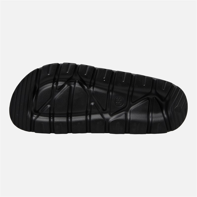 O'Neill Womens Sunset Double Buckle Sliders Black - Image 3