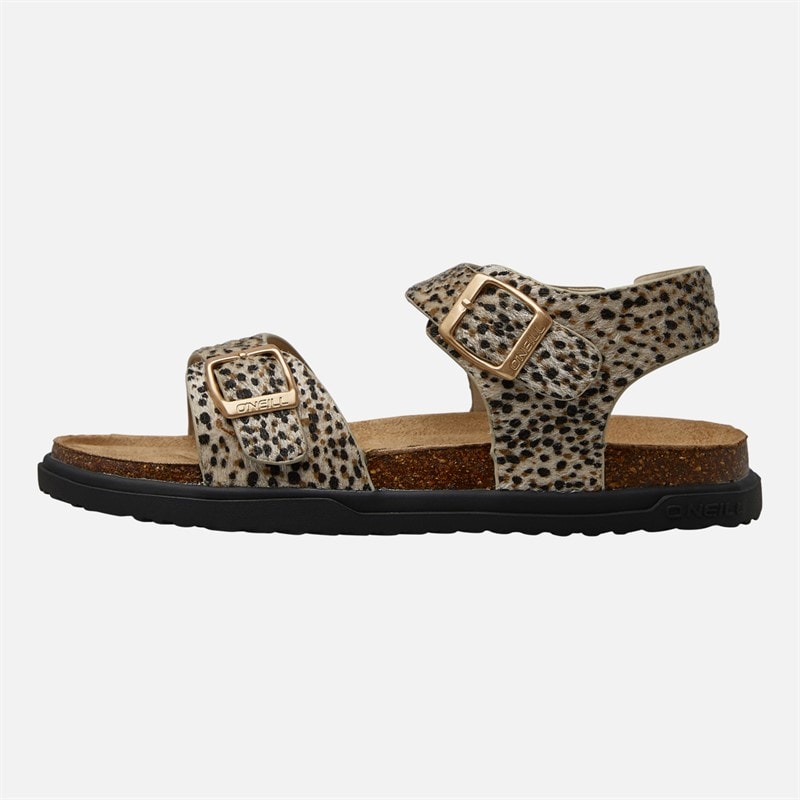 O'Neill Girls Polly Ankle Strap Sandals Leopard - Image 2