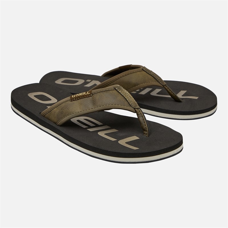 O'Neill Mens Jacky Flip Flops Olive - Image 1