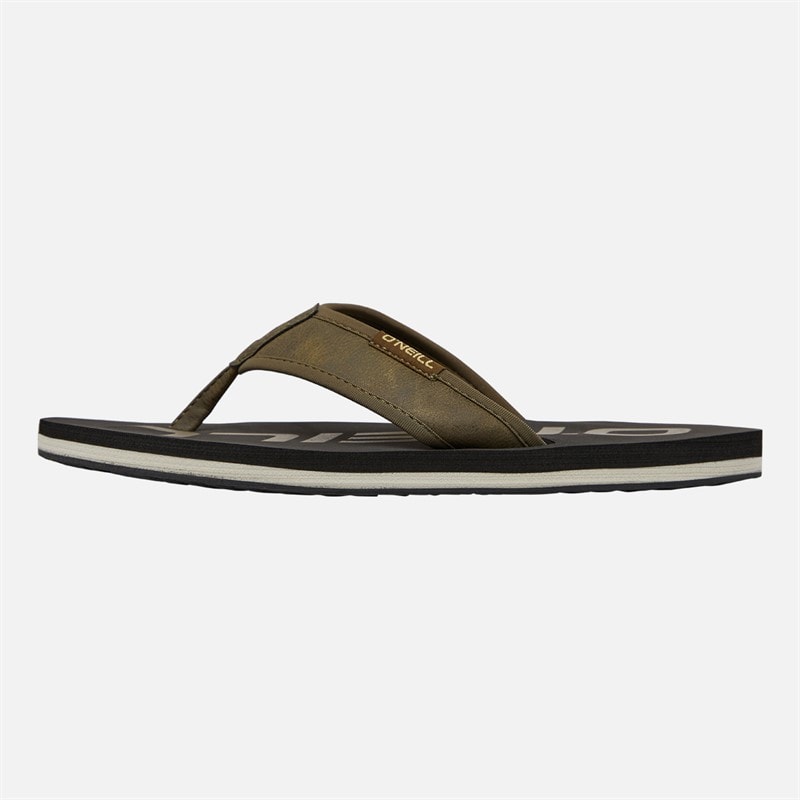 O'Neill Mens Jacky Flip Flops Olive - Image 2