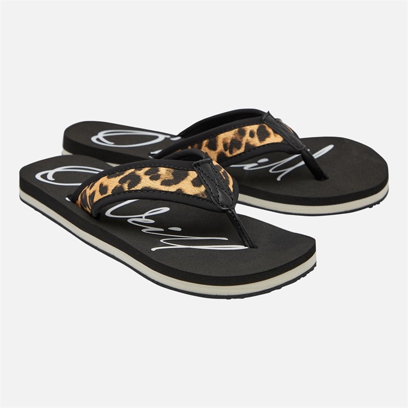 O'Neill Womens Jacky Flip Flops Leopard - Image 2