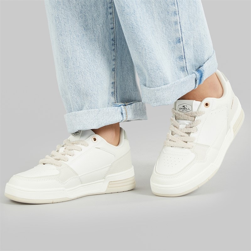 O'Neill Womens Denair Trainers Off White - Image 1