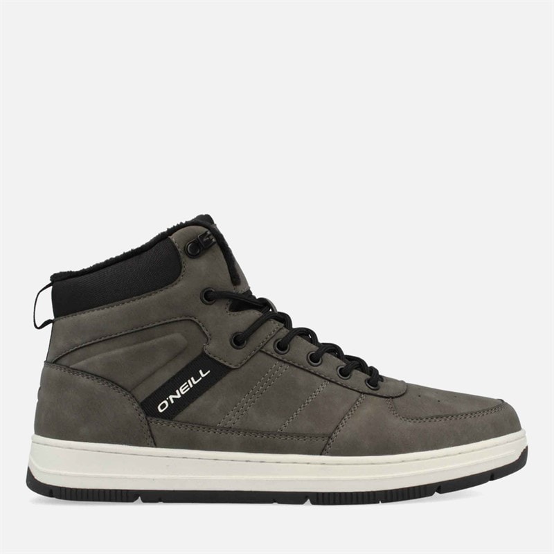O'Neill Mens Tura High Top Trainers Dark Shadow - Image 1