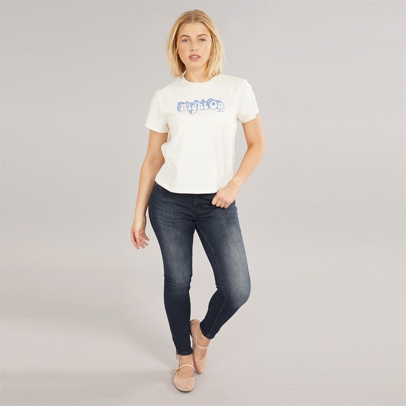 Only Womens Kendell Ankle Grazer Skinny Jeans Dark Blue Denim - Image 4