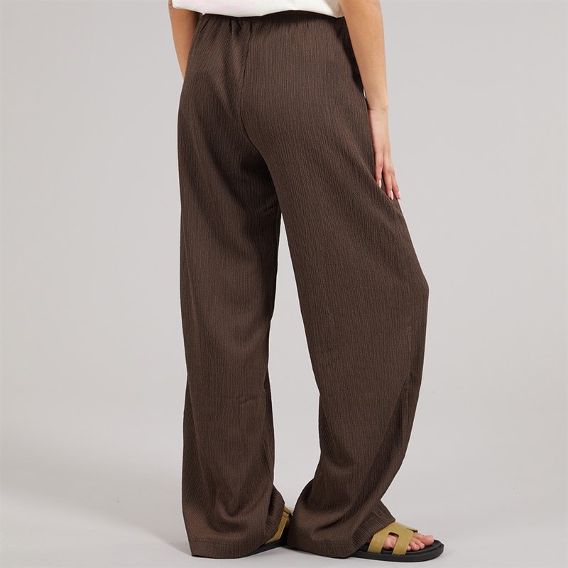 Only Womens Wide Leg Trousers Chocolate Brown - Image 2