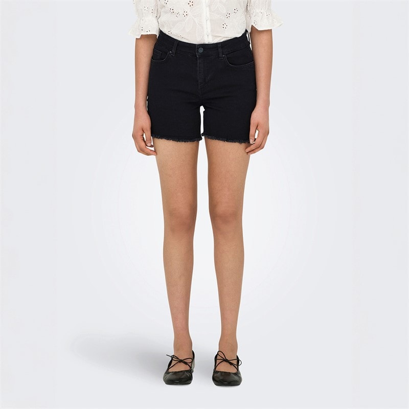 Only Womens Denim Shorts Black