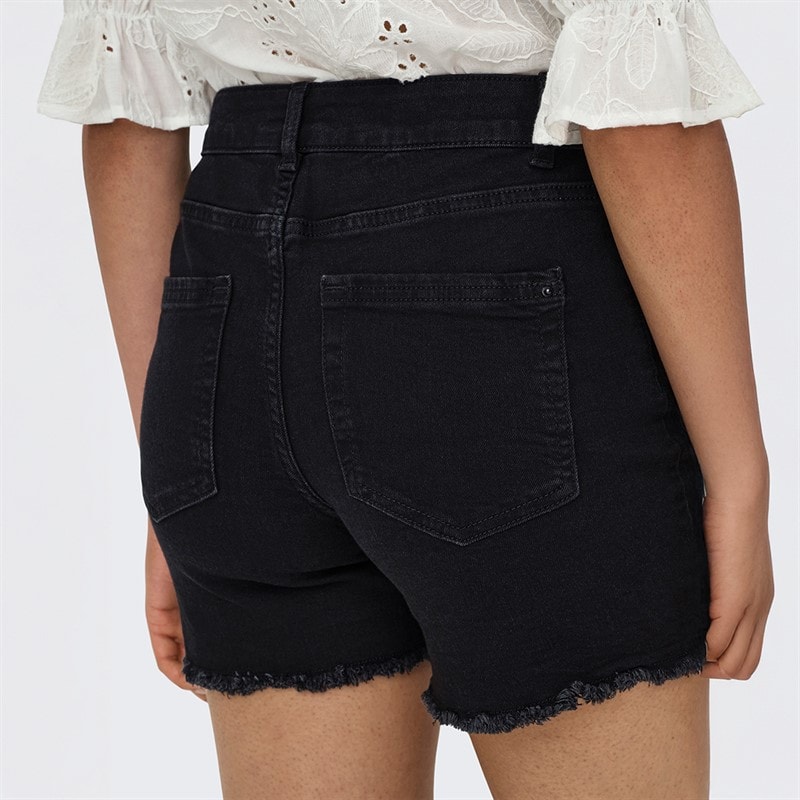 Only Womens Denim Shorts Black - Image 2