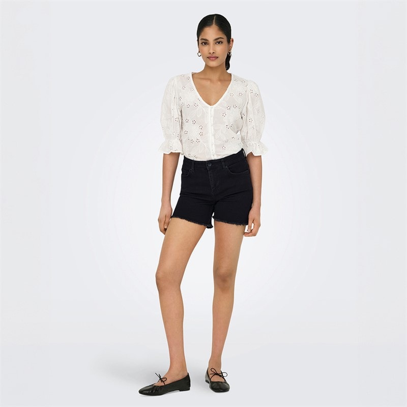 Only Womens Denim Shorts Black - Image 3