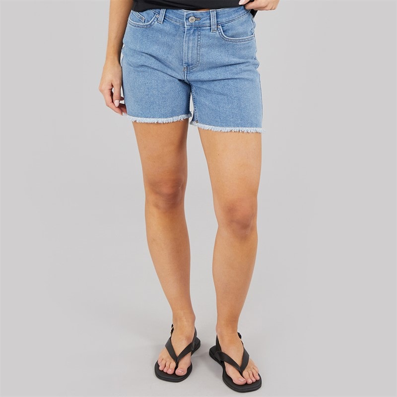 Only Womens Denim Shorts Medium Blue Denim