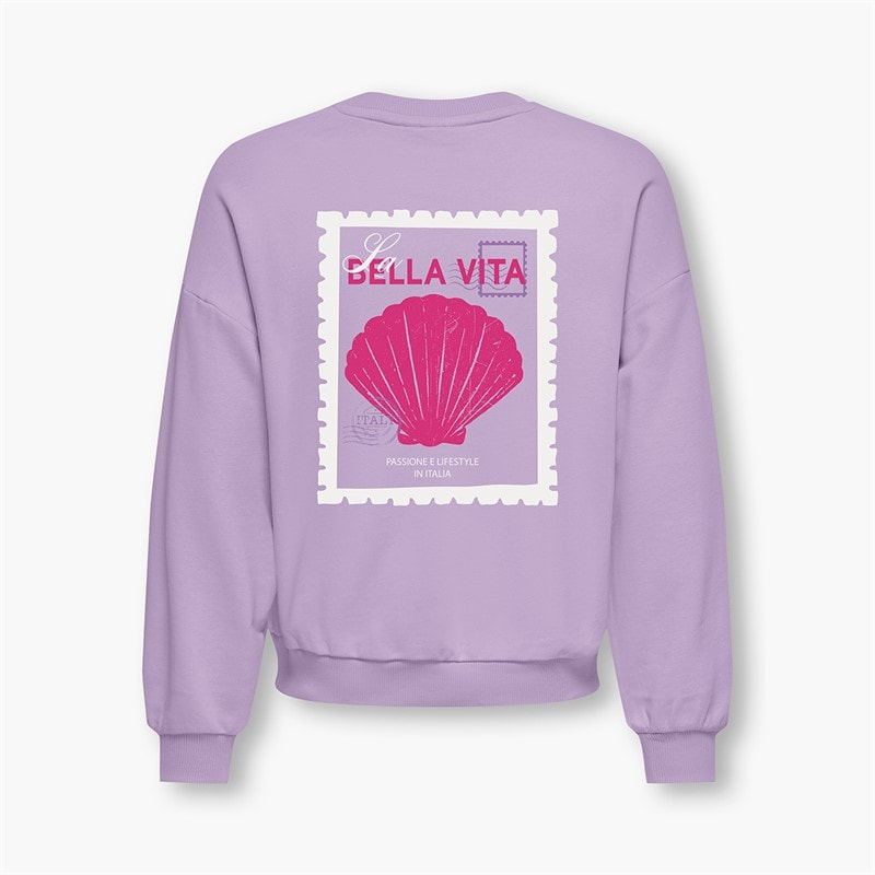 Only Girls Karlie Sweatshirt Orchid Bloom - Image 2