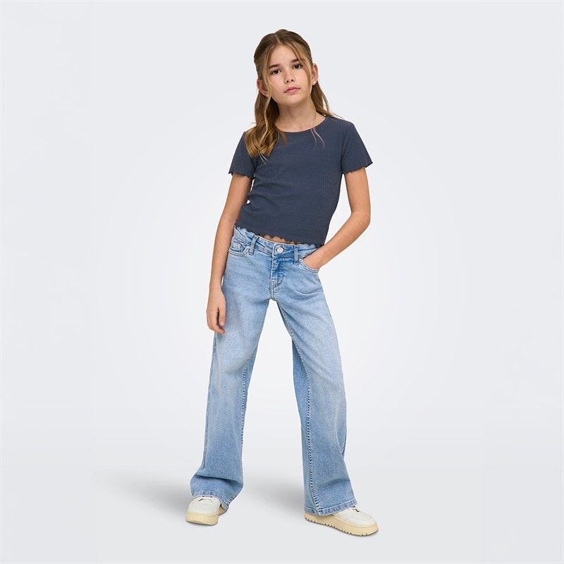 Only Girls Nella T-Shirt Ombre Blue - Image 4